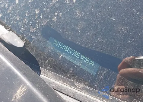 2021 Nissan Versa Sv Xtronic Cvt from USA, damaged, VIN 3N1CN8EV7ML885634